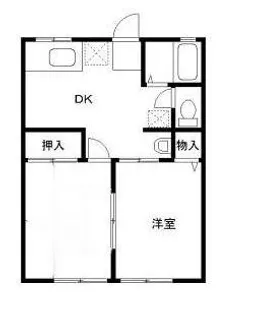 シティハイム ハイテール I【1階】の間取り