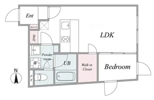 Glicina千住大橋【4階】の間取り