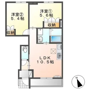 ソレイユM.TII【1階】の間取り