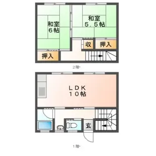 オーシャンビュー【2階】の間取り