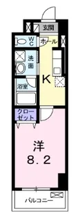 スカイブルーレジデンス横浜【5階】の間取り