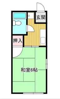 シティハイムアビコ【2階】の間取り