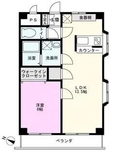 メゾングリーン【1階】の間取り