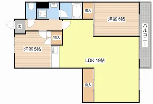 フラワー2番館【2階】の間取り