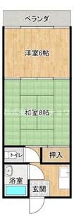 バイキング3号館【2階】の間取り