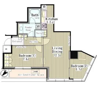 MY TOWER RESIDENCE【12階】の間取り