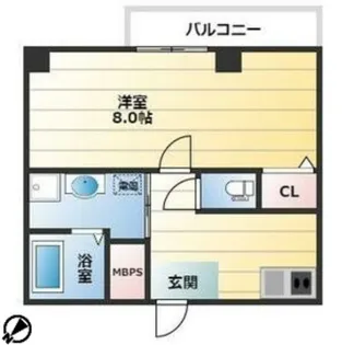 エヌエムスワサントオンズノース【1階】の間取り