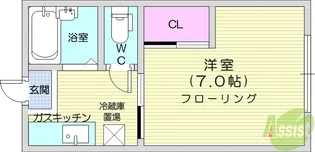 エターナル【1階】の間取り