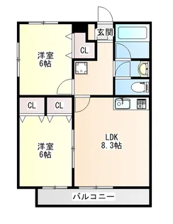 宮城県仙台市太白区大野田2【マンション】の間取り