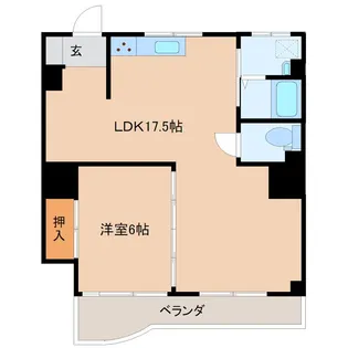 熊本県熊本市東区新南部3【マンション】の間取り