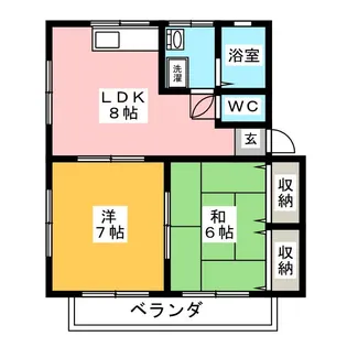 グリーンバレー【1階】の間取り