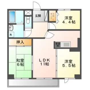 日映マンションIII【9階】の間取り