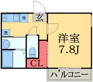 エルメゾン稲丘【2階】の間取り