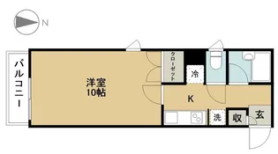 ル・クレソン・ヴェール【2階】の間取り