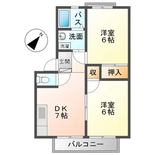 パナハイツ辻 B棟【1階】の間取り