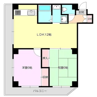 パティオス豊里館【3階】の間取り