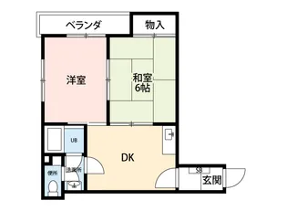 ベルコネクト北田辺【4階】の間取り
