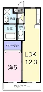 プレステージ ジン【3階】の間取り