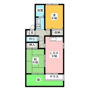 フォレスタ松永A棟【1階】の間取り