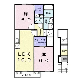埼玉県加須市馬内【アパート】の間取り