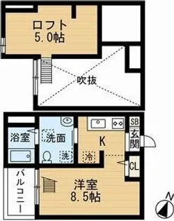 Abisko(アビスコ)【2階】の間取り