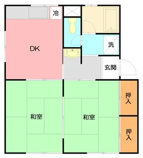 ベルビュー茅ヶ崎壱番館【2階】の間取り
