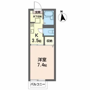 グリーンハイツ1F【1階】の間取り