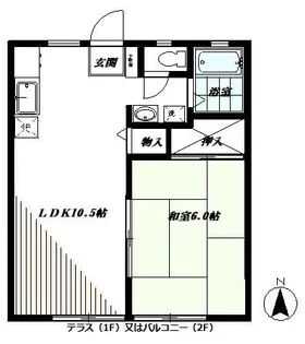 リエスあさか根岸台A・B棟【2階】の間取り