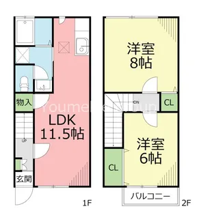 神奈川県小田原市穴部新田【一戸建】の間取り