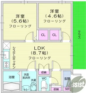 宮城県仙台市太白区緑ケ丘4【一戸建】の間取り