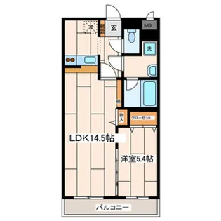 ネオポリストキワVII【2階】の間取り