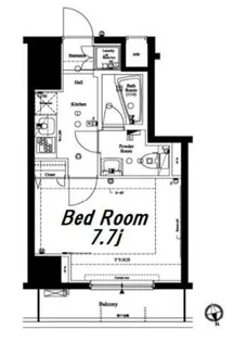 1Kの間取り画像