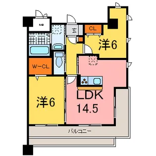 グランドレジデンス加古川【8階】の間取り