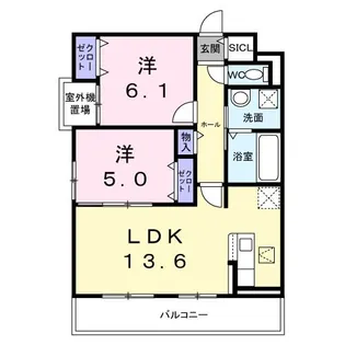 サンフローレ【1階】の間取り