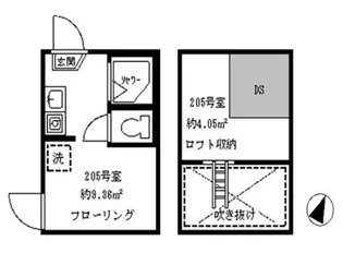 フェリスブロッサム【2階】の間取り
