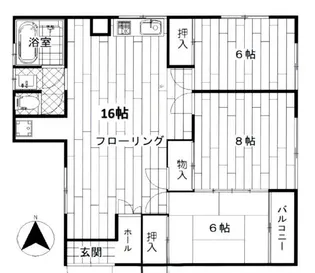 東京都練馬区北町1【マンション】の間取り