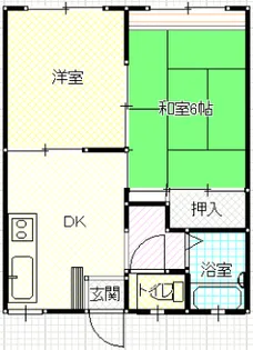 サンスカイハイツ【2階】の間取り