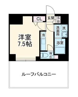 メインステージ二子多摩川【5階】の間取り