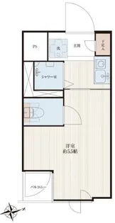 スカイコート西谷【3階】の間取り