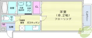 パセオプラシード上杉【2階】の間取り