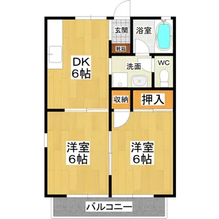 クレイドル並木【2階】の間取り