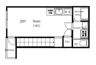 ヴォーノン曙橋の間取り