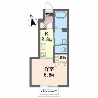 シャーメゾンうのすまい B【1階】の間取り
