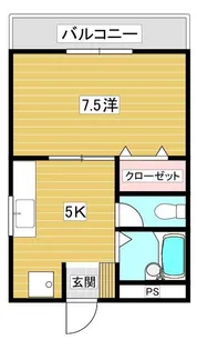 コンブレ―生野【2階】の間取り
