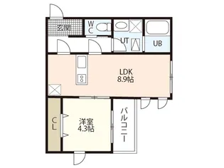 Plume翠町【1階】の間取り