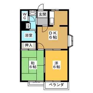 サンライズ大宮【1階】の間取り