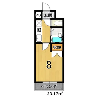 サンヴェール七条【2階】の間取り