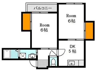 広島県広島市中区舟入中町【マンション】の間取り