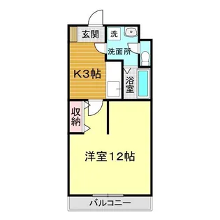 ユゾン平川【4階】の間取り