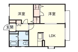 ドミールハウス【1階】の間取り